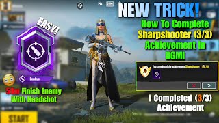 How To Get  Sharpshooter  Achievement in Bgmi  NEW TRICK  how to complete deadeye title easy [upl. by Gilbertine]