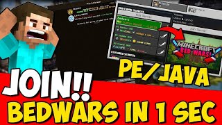 How to play bedwars in minecraft Pe  Minecraft Bedwars server  HINDI [upl. by Melina]