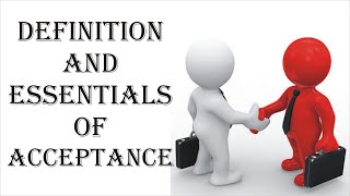 Definition and Essentials of Acceptance  Indian Contract Act 1872  Law Guru [upl. by Vasili]