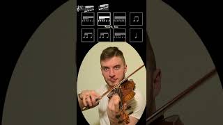 Rhythm Challenge  A Major Scale on the violin shorts violin practice [upl. by Llennahc]