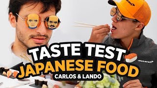 Carlos Sainz and Lando Norris Try Japanese Food [upl. by Valina832]