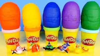 NEW 2014 Disney Planes Mashems Play Doh Surprise Egg Toys Review Playdough Videos [upl. by Piscatelli]