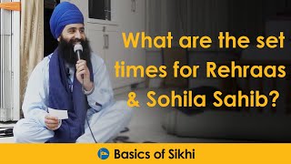 What are the set times for Rehraas amp Sohila Sahib QampA by Jagraj Singh [upl. by Bonita169]