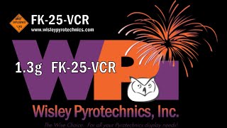 Wisley Pyrotechnics Inc FK25VCR 25 shot 13g firework [upl. by Annabella]