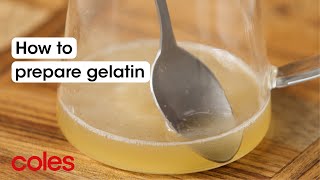 How To Use Gelatine Powder  Back to Basics  Coles [upl. by Ariam569]