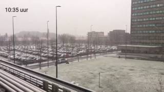 Lichte sneeuw in Eindhoven [upl. by Joacimah]