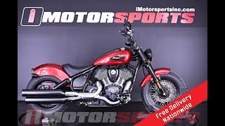 2023 Indian Motorcycle® Chief® Bobber ABS Stryker Red Metallic PI23104 iMotorsports [upl. by Dani]