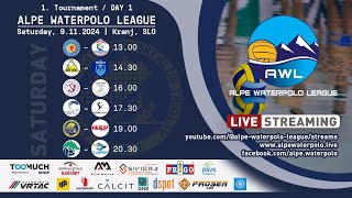 1 TOURNAMENT  ALPE WATERPOLO LEAGUE SATURDAY 9 November 2024 [upl. by Milla]