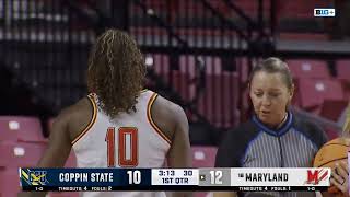 Maryland vs Coppin State  Women Basketball Nov 72024 [upl. by Schear626]