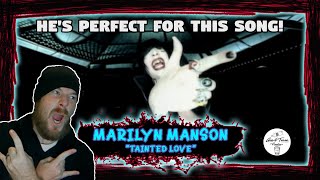 Marilyn Manson  Tainted Love  RAPPER REACTION [upl. by Anaiek926]