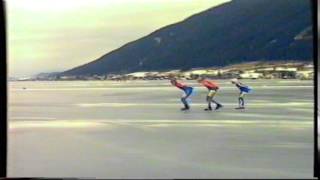 Marathonschaatsen Weissensee 1994 Finale 100 km Hotze Zandstra [upl. by Orms]