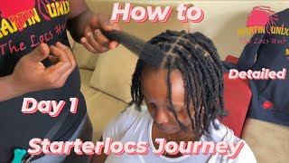 Perfect Starter Locs Tutorial  Interlocking amp Instant Crochet Method [upl. by Nats77]