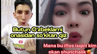 OZBEKLARNI ONASIDAN SOKKAN QIZ TEZ KORING MILLATNI XAQORAT QILDI [upl. by Ytsirt567]