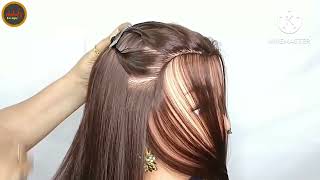 Simple and Easy hairstyle for ladiesgirls selfhairstyle judahairstyles hairstylesaree [upl. by Devin]