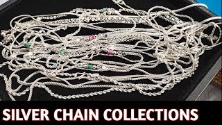 LATEST SILVER CHAIN DESIGN  SILVER CHAIN FOR GIRLS WITH PRICE [upl. by Eeima]