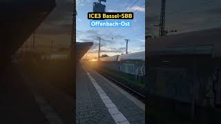 OffenbachOst Vorbeifahrt RB403ICE3➡️BasselSBB ice3 shorts [upl. by Belle]