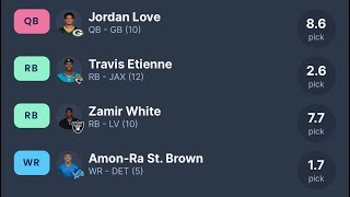 Perfect Draft with the 7th overall pick fantasyfootball fantasyfootballdraft amonrastbrown fyp [upl. by Eiramyma213]