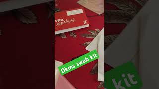 DKMS swab kit dkmsbmst cancer root cells test motivation realhero appearanceday [upl. by Anairo790]