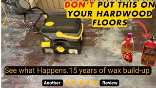 Engineered Hardwood Floor Restored  Extreme Wax Removal [upl. by Aribold243]