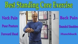 Best Standing Core Exercise for Neck amp Back Pain Hunchback Poor Posture  Dr Mandell [upl. by Thorfinn866]