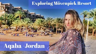 Mövenpick Resort Aqaba  Jordan hotel tour  K Around the World [upl. by Maryrose]