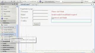 ASPNET TutorialCompareValidator [upl. by Ecyac694]