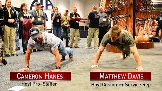 PushUp contest with Cameron Hanes and Matthew Davis [upl. by Anelyak]