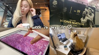 UK Med Student vlog  a quick trip to Korea Nexon Icon Match Note taking app course registration [upl. by Reinar372]