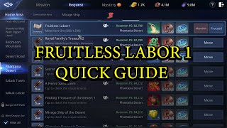 MIR 4  FRUITLESS LABOR 1  REQUEST MISSION QUICK GUIDE [upl. by Barta600]