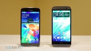 Samsung Galaxy S5 vs HTC One M8  Deutsch  tabtechde [upl. by Thgiled]