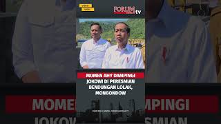 Momen AHY Dampingi Jokowi di Peresmian Bendungan Lolak Mongondow [upl. by Yevad948]