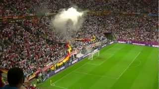 Euro 2012 The National Anthem of Greece GreeceGermany  GrecjaNiemcy Hymn Grecji [upl. by Clotilde818]