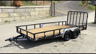 Load Trail 7x16 Commercial Utility Landscape Trailer 7000 GVW XT8316032 [upl. by Benedix]