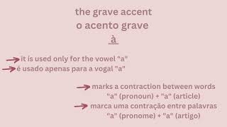 Os Diacríticos Em Português Europeu  The Diacritics In European Portuguese [upl. by Eceinwahs]