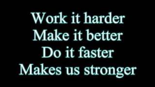 Daft PunkHarder Better Faster Stronger Lyrics [upl. by Nagar287]