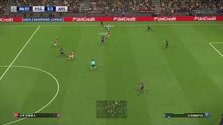 PES 2018 LDM Arsenal amp CHILI 184 14 finale LDC Vs PSG [upl. by Oileduab]