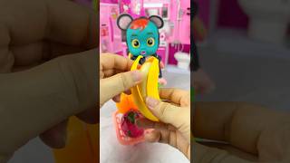 Satisfying With Unboxing Eating Banana Set Toys ASMR Video shorts [upl. by Otsirave]