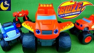 Blaze and the Monster Machines Toys Talking Transforming Blaze Jet Transmorphers Slam amp Go Crusher [upl. by Prissy]