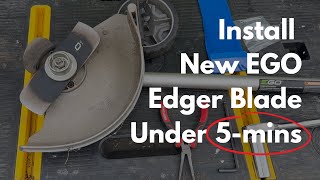 Replace EGO Edger Blade In Under 5 Mins [upl. by Giovanna]