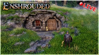 Enshrouded Building a Small amp Cozy Hobbit House [upl. by Drucie]