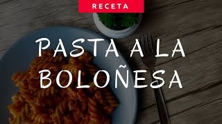 RECETA  Pasta con carne picada o a la boloñesa [upl. by Cissy]