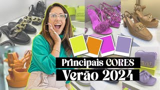 PRINCIPAIS CORES DO VERÃO 2024  Sapatos e bolsas [upl. by Alberta898]