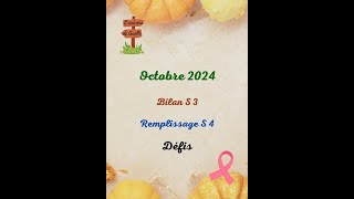 Octobre 2024  Bilan S3  Remplissage S4  Défis petitbudget économies systemedesenveloppes [upl. by Dita]