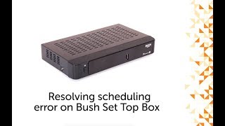 Resolve scheduling error on Set Top Box [upl. by Aubin]