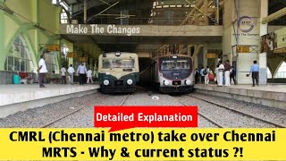 CMRL take over Chennai MRTS  chennai mrts to metro  chennai metro latest news  Chennai infra MTC [upl. by Araiet]