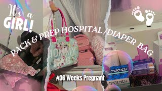 PACK amp PREP HOSPITALDIAPER BAG 36 WEEKS PREGNANT [upl. by Ellehcir]