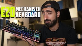 MECHANISCH RGB TOETSENBORD VOOR MAAR €20  REVIEW [upl. by Haerdna715]