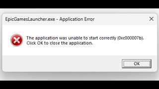 Fix Error EpicGamesLauncherexe Application Error 0xc000007b [upl. by Friedland]