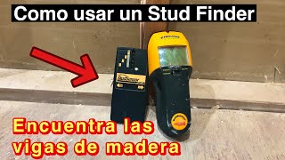 Como usar un Stud Finder Detector de vigas de madera [upl. by Doralyn]