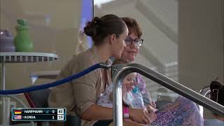 Ash Bartys Surprise Visit with Baby at Brisbane Open [upl. by Luigino]